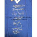 RANGERS 1960s Replica shirt, signed by former players Ralph Brand, Davy Wilson, John Greig, Mark