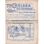 CHELSEA / WEDNESDAY Gatefold programme Chelsea v Sheffield Wednesday (FAC) 1/2/1913. Also covers