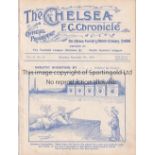 CHELSEA / BOLTON Programme Chelsea v Bolton Wanderers Division One 7/11/1914. Scarce 1st World War