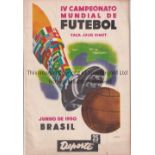 1950 FIFA WORLD CUP BRAZIL 36-Page tournament brochure dated 28/6/1950 and was published by ''