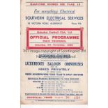 ALDERSHOT Programme for the home Division 3 match against Southend United 9/11/1935. Paper