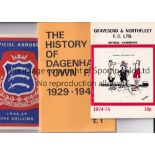 NON-LEAGUE FOOTBALL Seven publications: A Brief History of Ilford FC 1956, Gravesend & Northfleet
