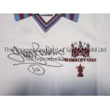 WEST HAM UNITED 1980 FA Cup Final replica shirt, signed by all eleven players that defeated