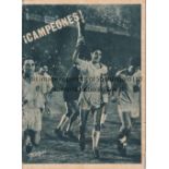 1963 FAIRS CUP FINAL Valencia v Dinamo Zagreb. Official 32-page booklet published by Valencia in