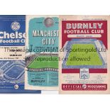 BURNLEY A collection of 20 home and away programmes from seasons 1958/59. 9 Homes and 11 aways.