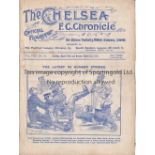 CHELSEA / BLACKBURN Gatefold programme Chelsea v Blackburn Rovers 29/3/1913. Also covers the match