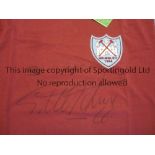 WEST HAM UNITED 1964 FA Cup Final replica shirt, signed by centre-forward Geoff Hurst, who scored in