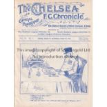 CHELSEA / BOLTON TOTTENHAM Programme Chelsea v Bolton Wanderers 3/10/1910. Also covers the match