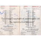 ARSENAL Five Arsenal programmes 1977-1984 all signed v Bristol City 1977/78 (6 signatures),