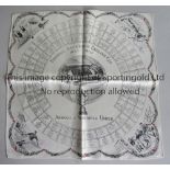 1952 FA CUP FINAL A 16" square handkerchief for the Arsenal v Newcastle United 1951 FA Cup Final and