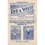 1931 FA CUP SEMI-FINAL AT MAN. UTD. / WBA V EVERTON Programme for the match at Old Trafford 14/3/