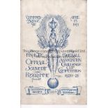 1921 FA CUP FINAL / TOTTENHAM V WOLVES Programme for the Final at Chelsea FC 23/4/1921, repair to