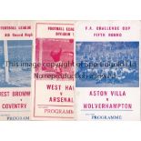 PROGRAMME MISCELLANY A collection of 120 programmes from the 1950's through to the 1990's, the