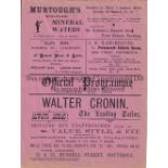 PORTSMOUTH V TOTTENHAM HOTSPUR 1903 Programme for the Southern League match at Portsmouth 31/10/1903