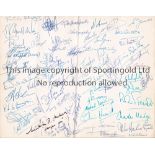 STAINES RUGBY CLUB / AUTOGRAPHS Three items: Annual Dinner brochure 22/11/1967 with 60 autographs,