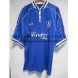 GEORGE BEST A Portsmouth short sleeve home shirt from season 1999/2000 which appears to be a gift