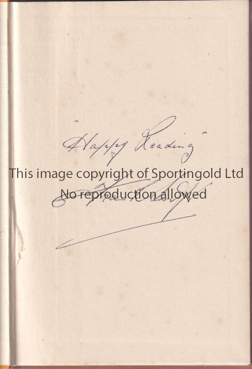 FRANK SWIFT SIGNED BOOK Football From The Goalmouth signed on the frontispiece. No dust jacket.