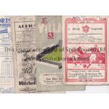 TOTTENHAM AWAYS 1950/51 Nine Tottenham Hotspur away programmes from the Championship winning