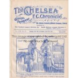 CHELSEA / SPURS / ORIENT Programme Chelsea v Tottenham Hotspur 12/4/1913. Also covers the match