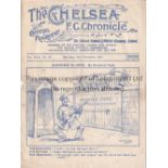 CHELSEA V ARSENAL 1934 Programme for the League match at Chelsea 24/11/1934 with small hole at