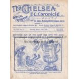 CHELSEA / NEWCASTLE Gatefold programme Chelsea v Newcastle United 18/1/1913. Fair to generally good