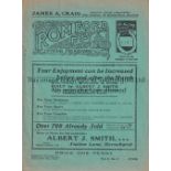 ROMFORD Home programme v Stork ( Purfleet ) FA Cup Extra Preliminary Round 17/9/1938. Romford won