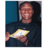 CHRIS EUBANK AUTOGRAPH A colour 10" X 8" photo hand signed in black marker. Good