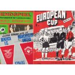 EUROPEAN FINALS A collection of 11 programmes for European Finals . European Cup 1960 (replica),