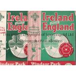 IRELAND FOOTBALL PROGRAMMES A collection of 10 Republic of Ireland home programmes including