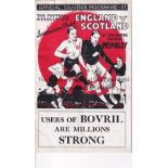 ENGLAND / SCOTLAND Programme England v Scotland at Wembley 14/4/1934. Centre pages detached.