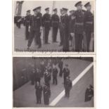 PRIVATE PHOTOS / KING EDWARD VIII Two B/W 6.5" X 4" photos showing the King in military uniform