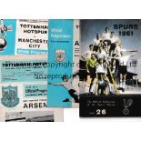 TOTTENHAM HOTSPUR Approximately 70 home programmes, most in substandard condition, Bolton 51/2