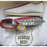 GEORGE BEST Boxed new Ben Sherman trainers, size 8 complete with tags and George Best shoe bag.