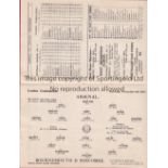 ARSENAL V BOURNEMOUTH 1937 Programme for the London Combination match at Arsenal 6/11/1937,