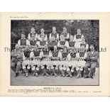 ARSENAL Seven team group pictures: Original official 1961/2 B/W team group issued by W.H. Jacques, 2