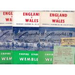 WALES A collection of 33 Wales programmes at full International, Under 23, Amateur and Schools