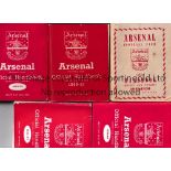 ARSENAL Fourteen handbooks, 1949/50 bottom right corner of cover missing, 50/1, 52/3 tear on