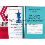 FA CUP A collection of 200+ programmes from FA Cup matches from the 1960's, 1970's and 1980's a