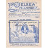 CHELSEA Home programme v Leicester Fosse 27/1/1912. Ex Bound Volume. Generally good