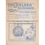 CHELSEA Home programme v Gainsborough Trinity 24/12/1910 (score). Also covers the match against West