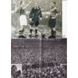 CARDIFF CITY V LEEDS UNITED 1952 Sixteen B/W pictures relating to the League match at Cardiff 3/5/