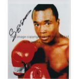 SUGAR RAY LEONARD AUTOGRAPH A colour 10" X 8" photo hand signed in black marker. Good