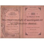 QUEEN VICTORIA JUBILEE Two programmes from 20th and 22nd June 1887 celebrating Victoria's 50 years