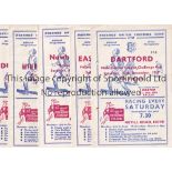 HASTINGS UNITED FC Five Met. Lge home programmes v. Dunstable Town 12/3/60, Windsor & Eton 9/4/60,