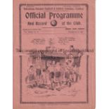 SPURS Programme Tottenham v Leeds United 22/12/1934. Fair to generally good