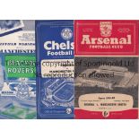 MAN UNITED A collection of 146 Manchester United away programmes from the 1950's to 1990's. Includes
