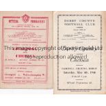 CHELSEA Two Chelsea away programmes at Derby County Football League South 4/5/46 (small tear at