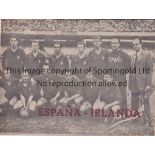 SPAIN V REPUBLIC OF IRELAND 1952 Friendly played 1/6/1952 at Estadio Chamartin, Madrid. Rare 20-page
