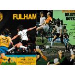 GEORGE BEST / FULHAM All 55 programmes that George Best appeared for Fulham for seasons 1976/7 and