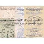 SINGLE SHEETS Seven single sheets all Friendlies and Testimonials. 3 at Southend v Leyton Orient (